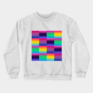 Bi+ Gradients (4x4 Alternating Stripes) Crewneck Sweatshirt